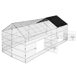 Cușcă pentru iepuri cu protecție solară neagră ZO_402421