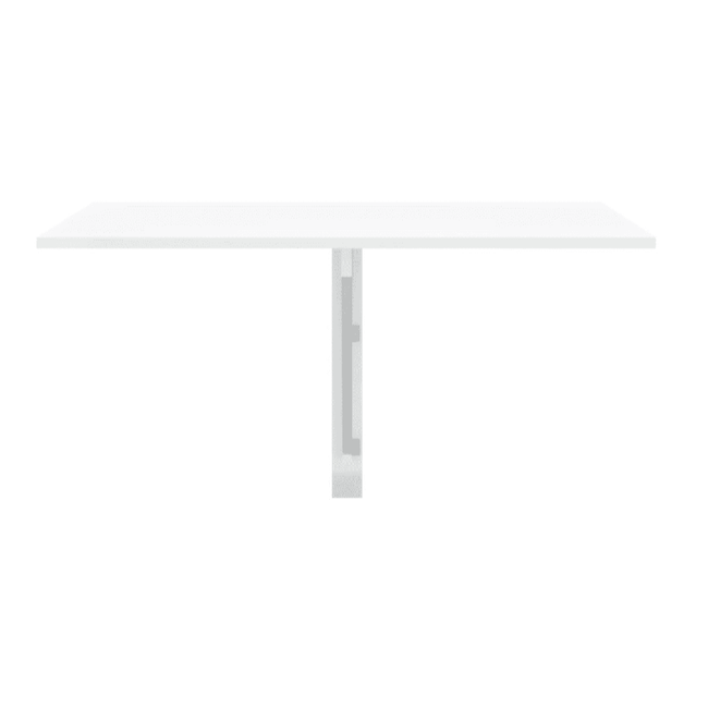 Falra szerelhető összecsukható asztal fényes fehér 100x60x56cm kompozit fa ZO_342649-A 1