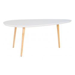 Biały lakierowany stolik kawowy Vivid 110 x 60 cm ZO_254416