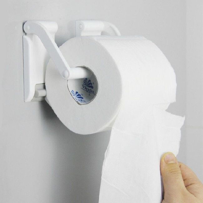 Plastový držiak na toaletný papier alebo kuchynské utierky 1
