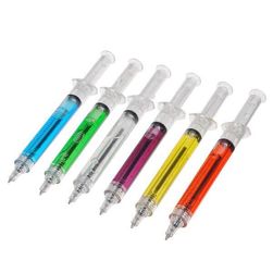 Set od 4 hemijske olovke u obliku injekcije
