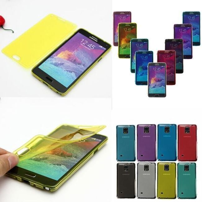 Průhledné silikonové pouzdro pro Samsung Galaxy Note 4 1