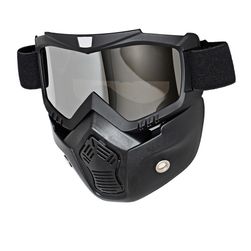 Motocross maska ​​z odstranljivimi očali