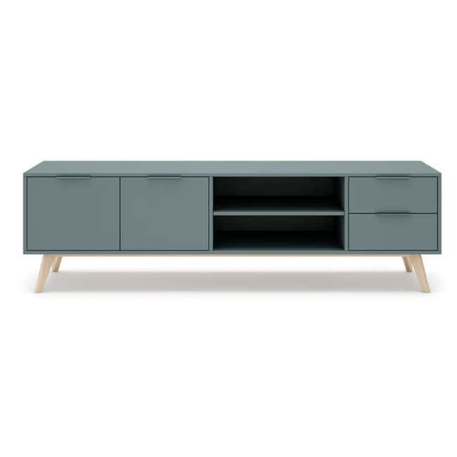 TV stolek Pisco Zelený/šedý, 180x53 cm ZO_259595 1