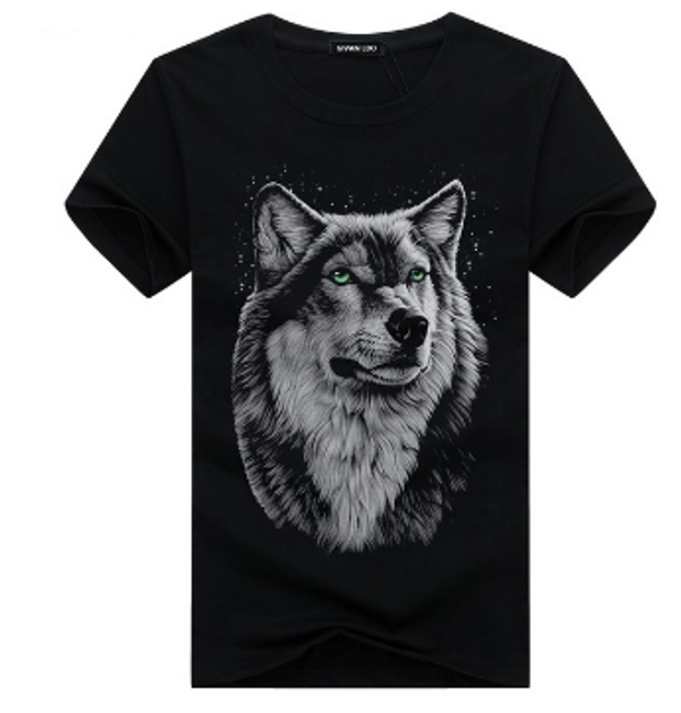 Pánske tričko s vlkom 1