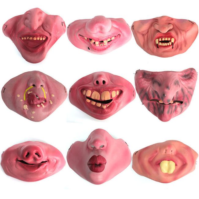 Různé obličeje - maska na Halloween 1