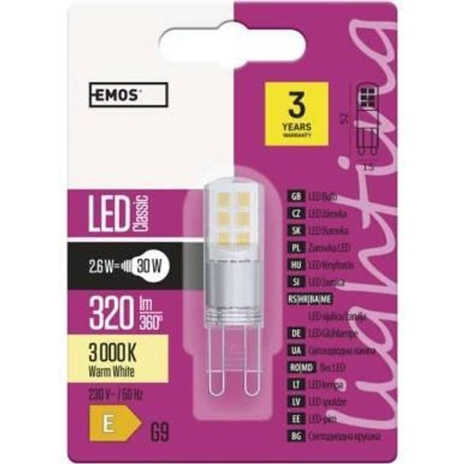 BEC LED, CLS JC 2,6W(30W), 320LM ZO_SCN08152 1