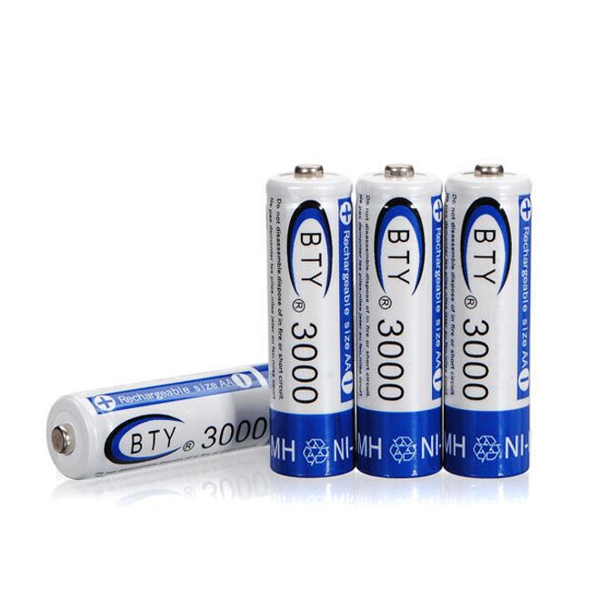 Nabíjecí tužkové AA baterie BTY 3000mAh - 4 kusy 1