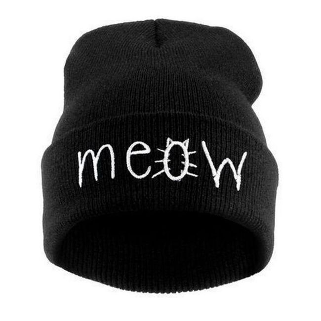 Стилна шапка - meow 1