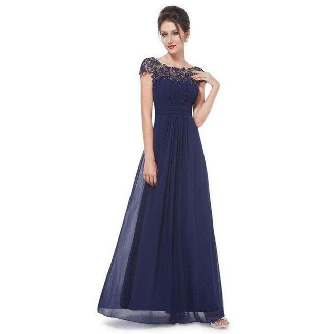 Дамска рокля Alla Navy blue - размер 6, Размери XS - XXL: ZO_230781-2XL 1