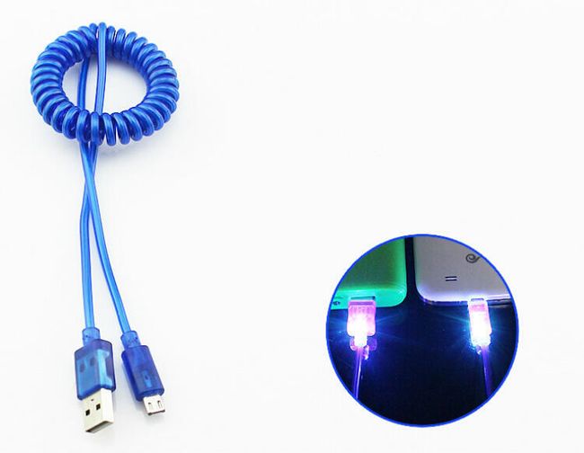 Kabel micro USB w postaci przewodu telefonicznego 1