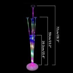 1Set Led Balloon With Column Stand Luminous Transparent Bobo Balloons Stand LED String Lights Wedding Birthday Party Decoration SS_4000765640364-LED balloon stand