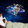 3D samolepka na stenu s kozmonautom