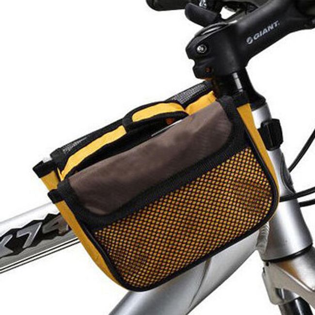 Cyklo brašna na rám jízdního kola s kapsou pro telefon - 2 barevné provedení 1