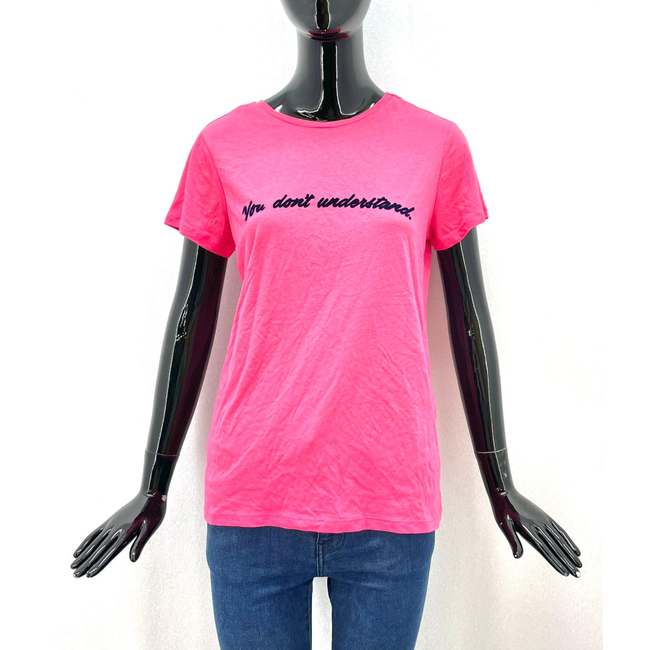 Дамска тениска с надпис - розова, размери XS - XXL: ZO_d6d38bc6-1e05-11ed-8d7c-0cc47a6c9c84 1