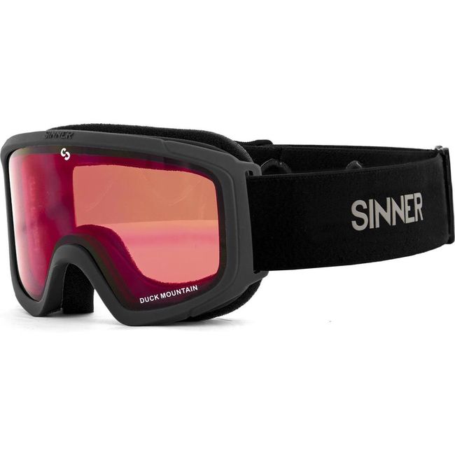 Unisex skijaške naočale DUCK MOUNTAIN, mat crne - jedna veličina ZO_9968-M4872 1