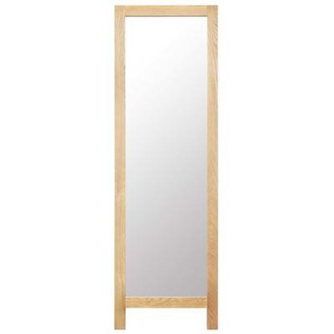 Stojací zrcadlo 48 x 46,5 x 150 cm masivní dubové dřevo ZO_247454-A 1
