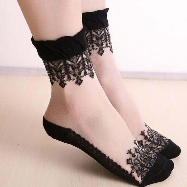 Ženske čipkaste čarape Michalle 1