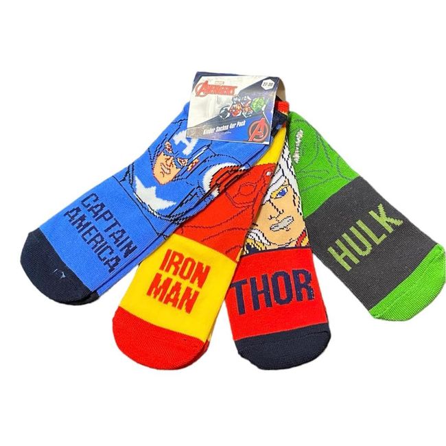 Chlapčenské licencované ponožky, Avengers, 4 páry, veľkosti BOTTOMS, SOCKS: ZO_504c09e0-4567-11ee-9e7a-9e5903748bbe 1
