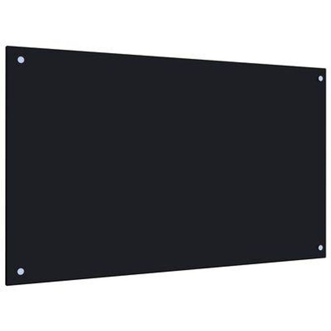 Kuchyňský panel černý 100 x 60 cm tvrzené sklo ZO_350494 1