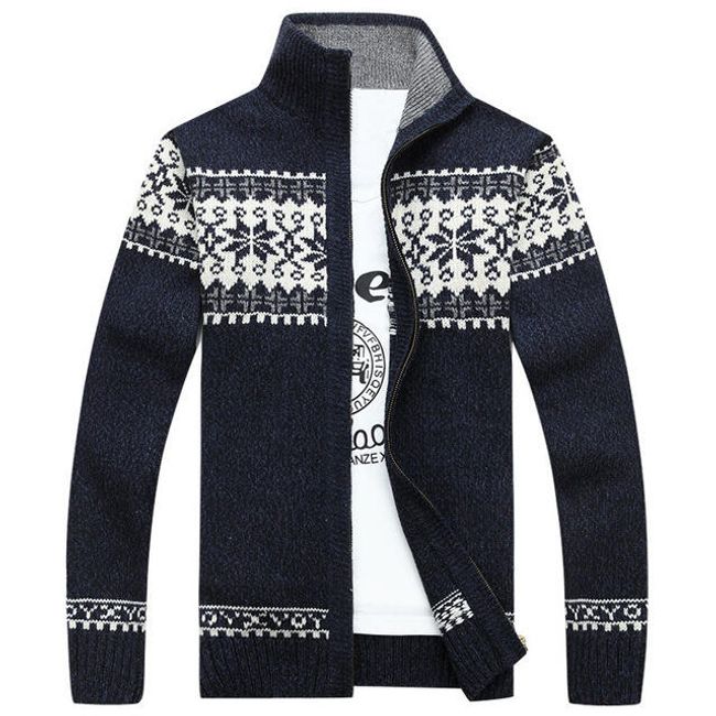 Pánský zimní svetr s vánočím motivem - 3 varianty 1