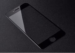 Sticlă protecție pentru iPhone 6, 6S, 6 plus - culoare alb-negru