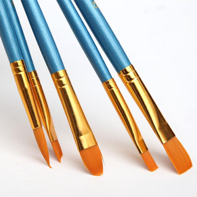 Set de pensule cu peri din nailon - 10 bucăți 1