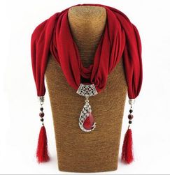Ženski šal sa ogrlicom - 6 boja
