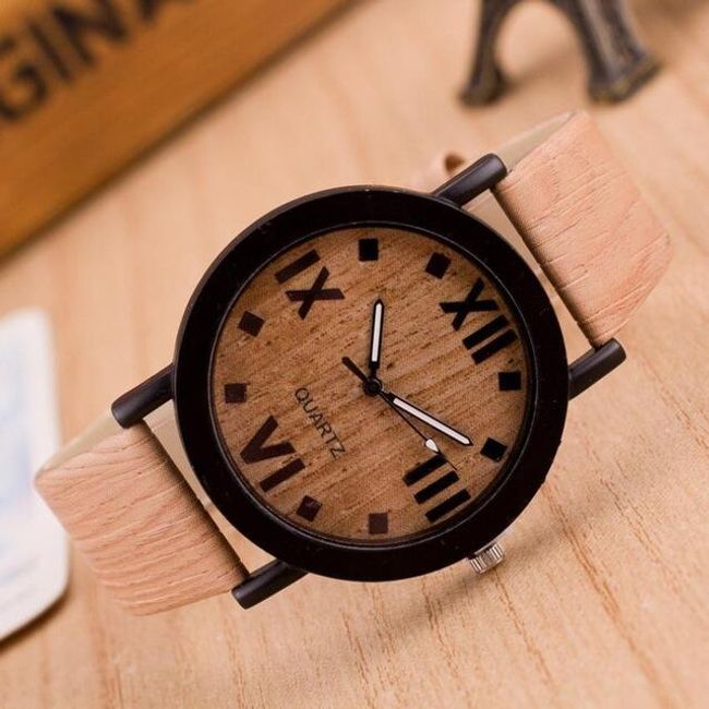 Zegarek z motywem drewna - 6 wariantów 1