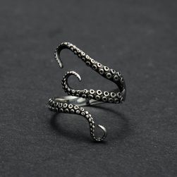 Titanový prsten s motivem chapadel chobotnice