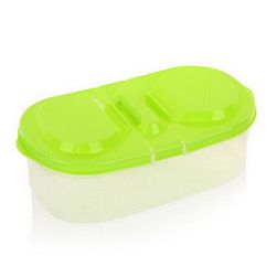 Cutie de plastic cu jumătate de panou pentru gustări, potrivită pentru călătorii sau pentru muncă - 4 culori