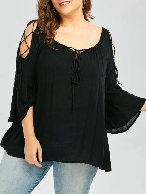 Elegáns blúz plus size méretben 1