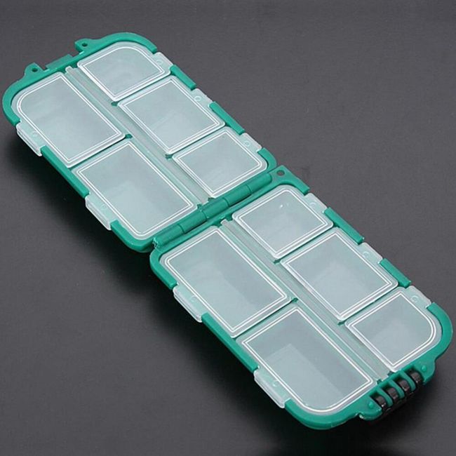 Plastična škatla za ribiške trnke - zelena 1