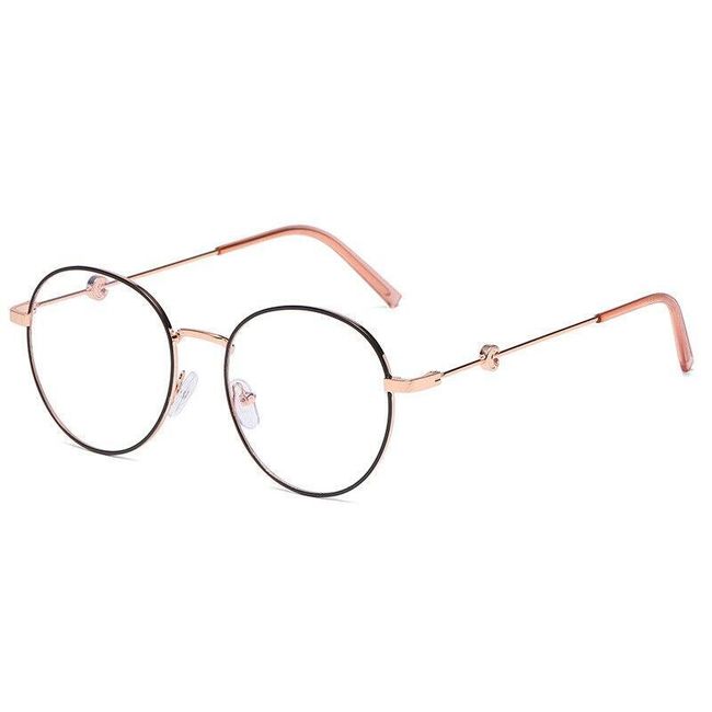 Niebieskie światło blokujące okulary damskie oprawki do okularów modne metalowe okulary w stylu vintage Kira 1