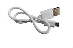 Mikro USB kabel ładujący/do przenoszenia danych w białym kolorze (30 cm)