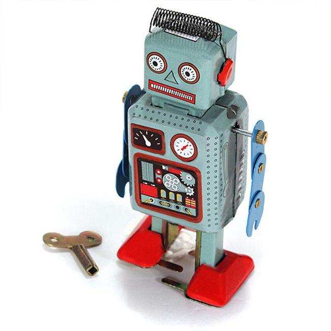 Mechanická hračka na klíček - Robot 1