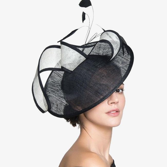 Formal hat with a vail FF46 1