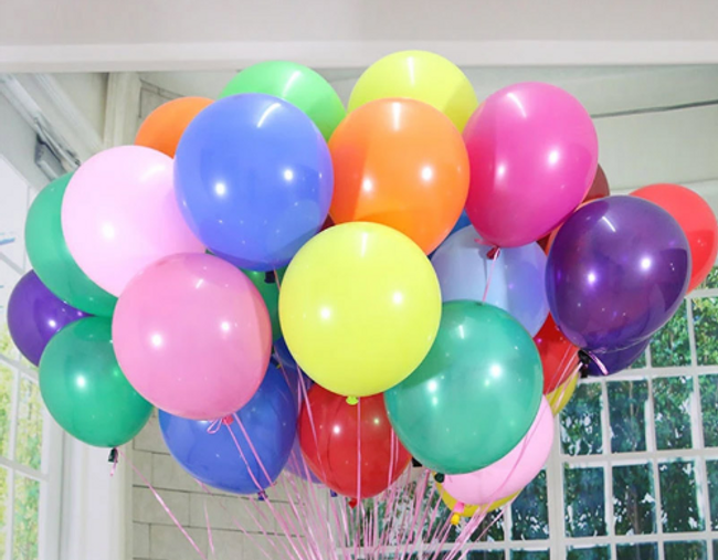 Надуваеми цветни парти балони 50 бр. 1