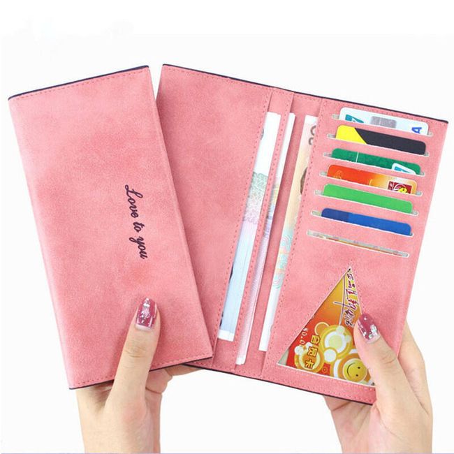 Dámska pastelová peňaženka v dizajne knihy 1