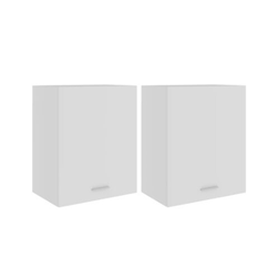 Závěsné skříňky 2 ks bílé 50 x 31 x 60 cm dřevotříska ZO_805078-A