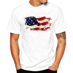 Muška majica sa printom američke zastave