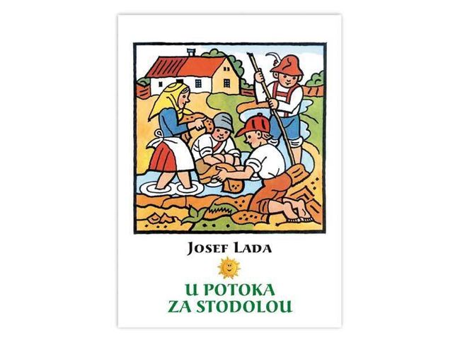 Omalovánky - Josef Lada - U potoka za stodolou 1