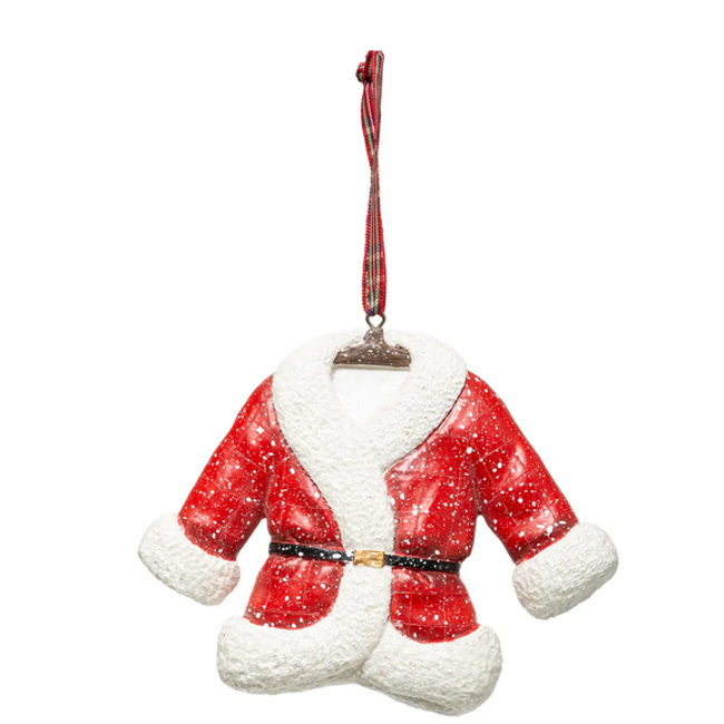 Pryskyřičný vánoční předmět Santa Claus kabát RGH L 12 cm ZO_254671 1