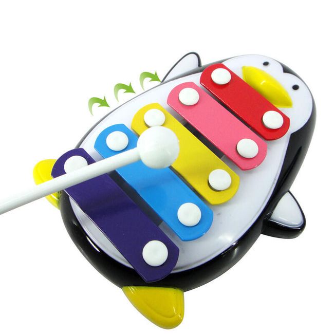 Ksylofon dla dzieci w kształcie pingwina - 2 kolory 1