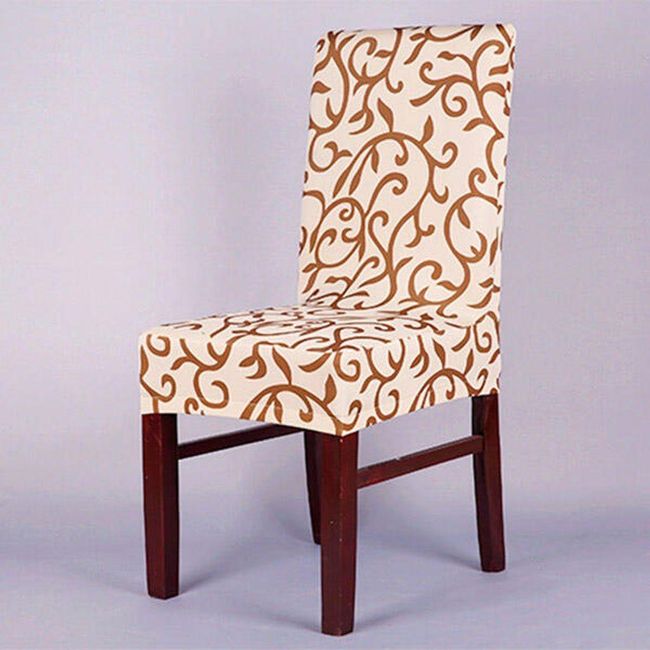 Potah na židli v elegantním designu šampaňská, Varianta: ZO_220671-VAR 1