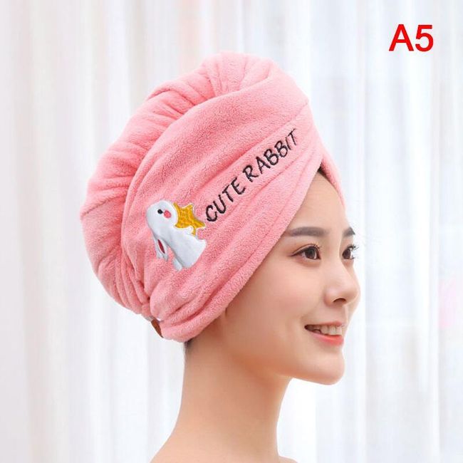 1PC Soft Microfiber Girl Hair Towel Super Absorbent Quick Drying Magic Shower Cap for Women Bathroom Hair Turban Twist Head Wrap SS_1005005005401576 1