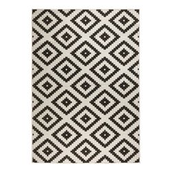 Černo - krémový venkovní koberec Malta, 160 x 230 cm ZO_66684