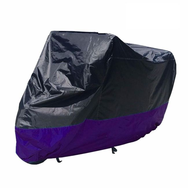 Ochranná plachta na motocykl v černo-fialové barvě 1