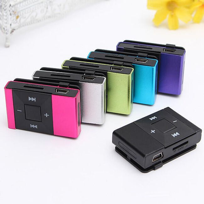Mini MP3 přehrávač na micro SD karty - 5 barev 1