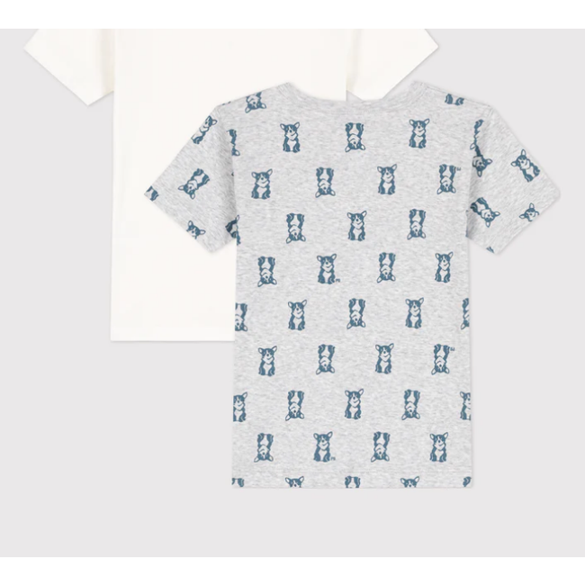 Chlapčenské bavlnené tričká s krátkym rukávom - 2 kusy ZO_176649 1